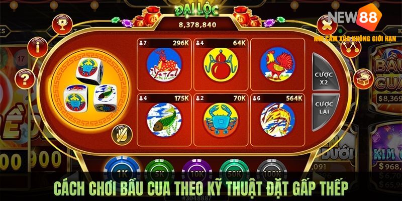 cách chơi bầu cua bằng kỹ thuật gấp thếp